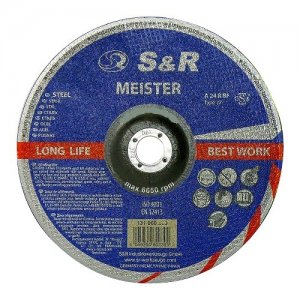 Круг зачисний 180x6,0x22,2 по металу S&R Meister A24 BF 