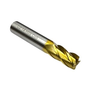 Фреза кінцева ц/х Ф 14,0 z=4 83/26 DIN844 Р6М5К5 (HSSCo5) TiN шліфована А1 (IS)