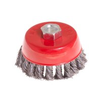 Щітка торцева 85 мм, М14 з плетеного дроту (Mastertool, 19-7008)