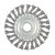 Щітка дискова 125х22,2 мм, з плетеного дроту (Mastertool, 19-9012)