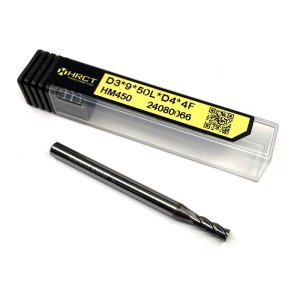 Фреза кінцева твердосплавна HM450 D3*9*50L*D4*4F (Hongrui Tools)