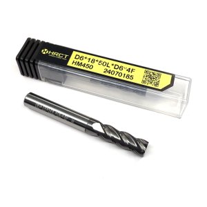 Фреза кінцева твердосплавна HM450 D6*18*50L*D6*4F (Hongrui Tools)