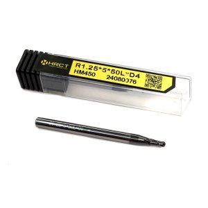 Фреза сферична твердосплавна HM450 R1.25*5*50L*D4 (Hongrui Tools)