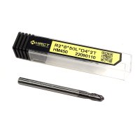 Фреза сферична твердосплавна HM450 R2*8*50L*D4*2T (Hongrui Tools)