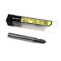 Фреза сферична твердосплавна HM450 R2.5*10*50L*D6 (Hongrui Tools)