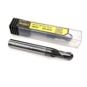 Фреза сферична твердосплавна HM450 R4.5*18*75L*D10 (Hongrui Tools)