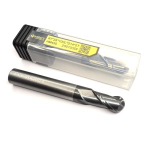 Фреза сферична твердосплавна HM450 R7*28*75L*D14*2T (Hongrui Tools)