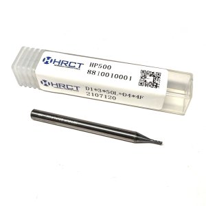 Фреза кінцева твердосплавна HP500 D1*3*50L*D4*4F (Hongrui Tools)