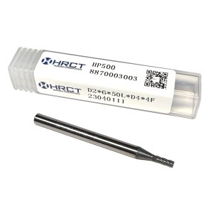 Фреза кінцева твердосплавна HP500 D2*6*50L*D4*4F (Hongrui Tools)