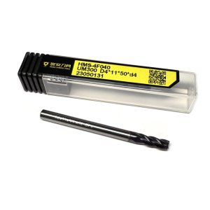 Фреза кінцева твердосплавна по нержавійці HMS D4*11*50L*D4*4F (Hongrui Tools)