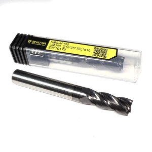 Фреза кінцева твердосплавна по нержавійці HMS D10*25*75L*D10*4F (Hongrui Tools)