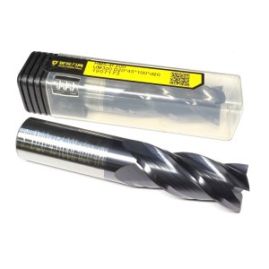 Фреза кінцева твердосплавна по нержавійці HMS D20*45*100L*D20*4F (Hongrui Tools)
