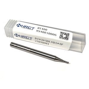 Фреза твердосплавна по титану HT400 D1*3*50L*D4*4F (Hongrui Tools)