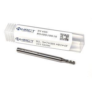 Фреза твердосплавна по титану HT400 D2.5*7*50L*D4*4F (Hongrui Tools)
