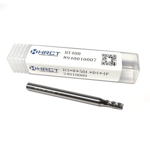 Фреза твердосплавна по титану HT400 D3*8*50L*D4*4F (Hongrui Tools)