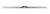 Лінійка будівельна 100 см, AL з ручкою, 2 капсули (Mastertool, 39-5100)