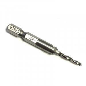 Свердло-мітчик М 3 х 0,5 мм, Р6М5, L=65/20 мм, HEX-1/4" (IS)