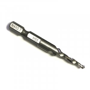 Свердло-мітчик М 4 х 0,7 мм, Р6М5, L=40/20 мм, HEX-1/4" (IS)
