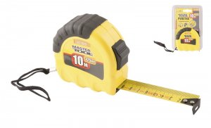 Рулетка 10 м х 25мм, Shiftlock, нейлонове покриття (Mastertool, 62-1025)