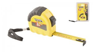 Рулетка 3 м х 16мм, Shiftlock, нейлонове покриття (Mastertool, 62-3016)