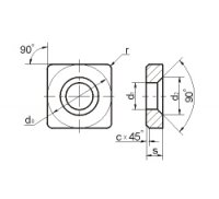 Твердосплавна пластина опорна змінна 721-0903 (OSN-0903)