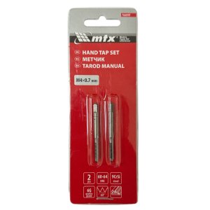 Мітчик ручний комплектний М 4 (0,7) комплект з 2 шт (MTX, 766099)