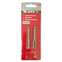 Мітчик ручний комплектний М 8 х 1,0 комплект з 2 шт (MTX, 766209)