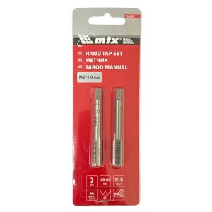 Метчик ручной комплектный М 8 х 1,0 комплект из 2 шт (MTX, 766209)