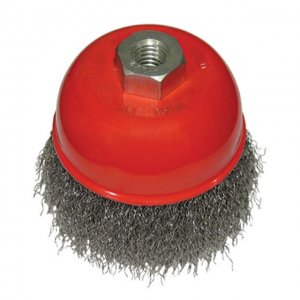 Щітка чашкова 65 мм, для КШМ, М14, витий дріт (Intertool, BT-1065)