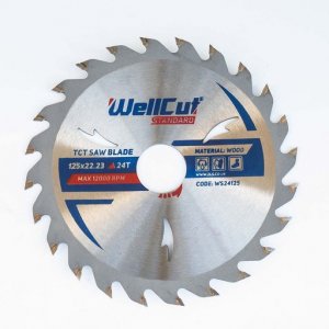 Пильний диск WellCut Standard 125x22мм 24Т (WS24125)