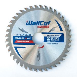 Пильний диск WellCut Standard 125x22мм 40Т (WS40125)