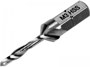 Свердло-мітчик М 3 х 0,5 мм, HSS M2, L=36/5 мм, HEX-1/4" (YATO, YT-44840)