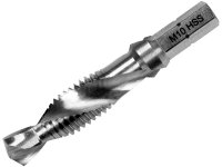 Свердло-мітчик М 10 х 1,5 мм, HSS M2, L=59/15 мм, HEX-1/4" (YATO, YT-44847)