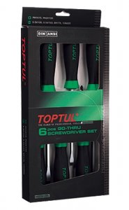 Набір викруток з шестигранником ударних 6 од., TOPTUL (GAAE0613)