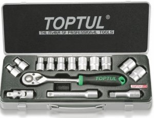 Набір інструменту 1/2" 15од. (6-гр.), TOPTUL (GCAD1502)