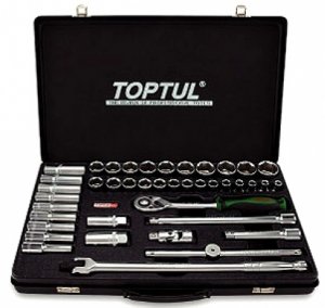 Набір інструменту комбінований 1/2" (короткі+довгі головки) TOPTUL (GCAD4102)