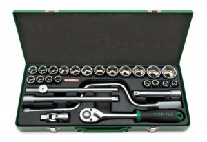 Набір інструменту 1/2" 26од.(12pt) TOPTUL (GCAD2602)