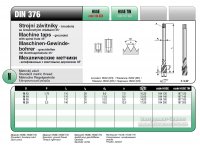 Мітчик 187 120 DIN 376-C М 12 х 1,75 6H R35 HSSE INOX TIN (Bucovice tools, Чехія)