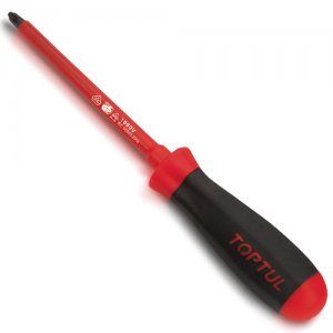 Викрутка хрестова PH1*100mm ізольована (1000V) TOPTUL, FBEB0110