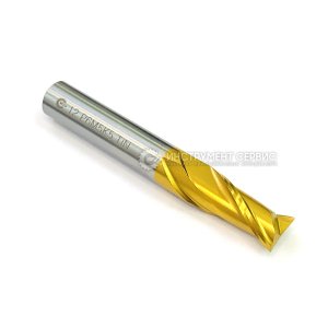 Фреза шпоночна ц/х Ф 12 мм 73/16 DIN 327 Р6М5К5 (HSSCo5) TiN шліфована А1 (IS)