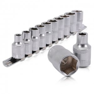 Набір головок 8-19 мм, 1/2", 10 од. (Intertool ET-6012)