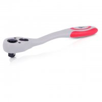 Рукоятка з храповим механізмом на 72 зуба 1/2" вигнута Cr-v (Professional) Intertool, HT-2109