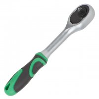 Рукоятка з храповим механізмом на 72 зуба 1/4", Cr-V (Intertool, HT-2124)