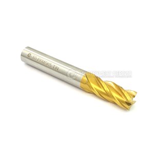 Фреза кінцева ц/х Ф 10,0 z=4 72/22 DIN844 Р6М5К5 (HSSCo5) TiN шліфована А1 (IS)