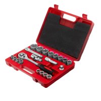 Набір слюсарно-монтажний з квадратом 1/2", 21 предмет (MTX MASTER, 135219)