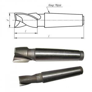 Фреза шпоночна к/х Ф 10 КМ1 88/20 Р6М5 (IS)