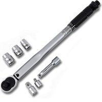 Ключ динамометричний 3/8" 19-110 Nm L375мм з торцевими головками (S&R, 465038110)