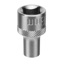 Головка торцева 8 мм, 1/2", 12-гранна, CrV, хром (STELS, 13647)