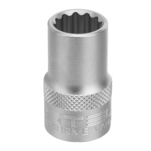 Головка торцева 13 мм, 1/2", 12-гранна, CrV, хром (STELS, 13657)