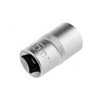 Головка торцева 15 мм, 1/2", 12-гранна, CrV, хром (STELS, 13660)